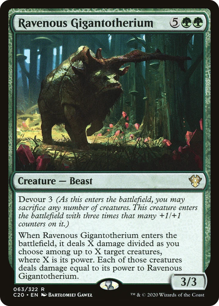 Ravenous Gigantotherium · Commander 2020