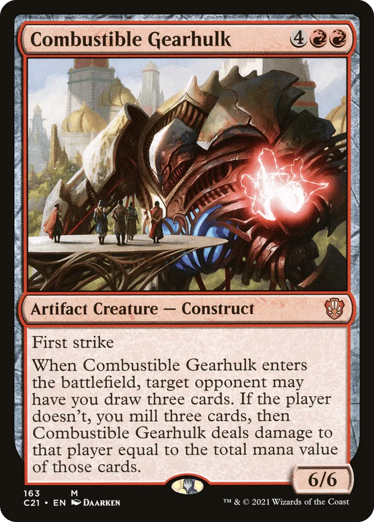 Combustible Gearhulk · Commander 2021