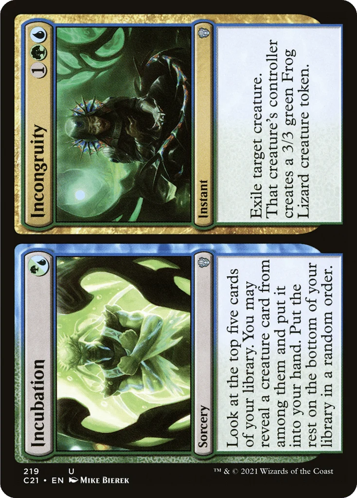 Incubation // Incongruity · Commander 2021