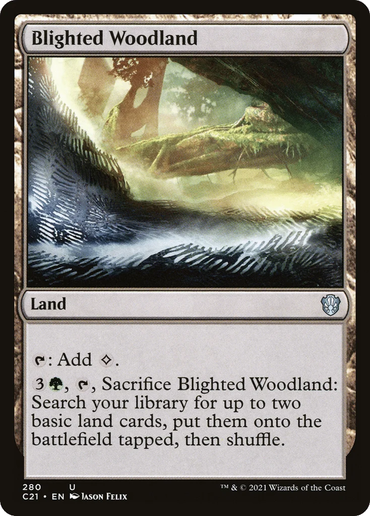 Blighted Woodland · Commander 2021