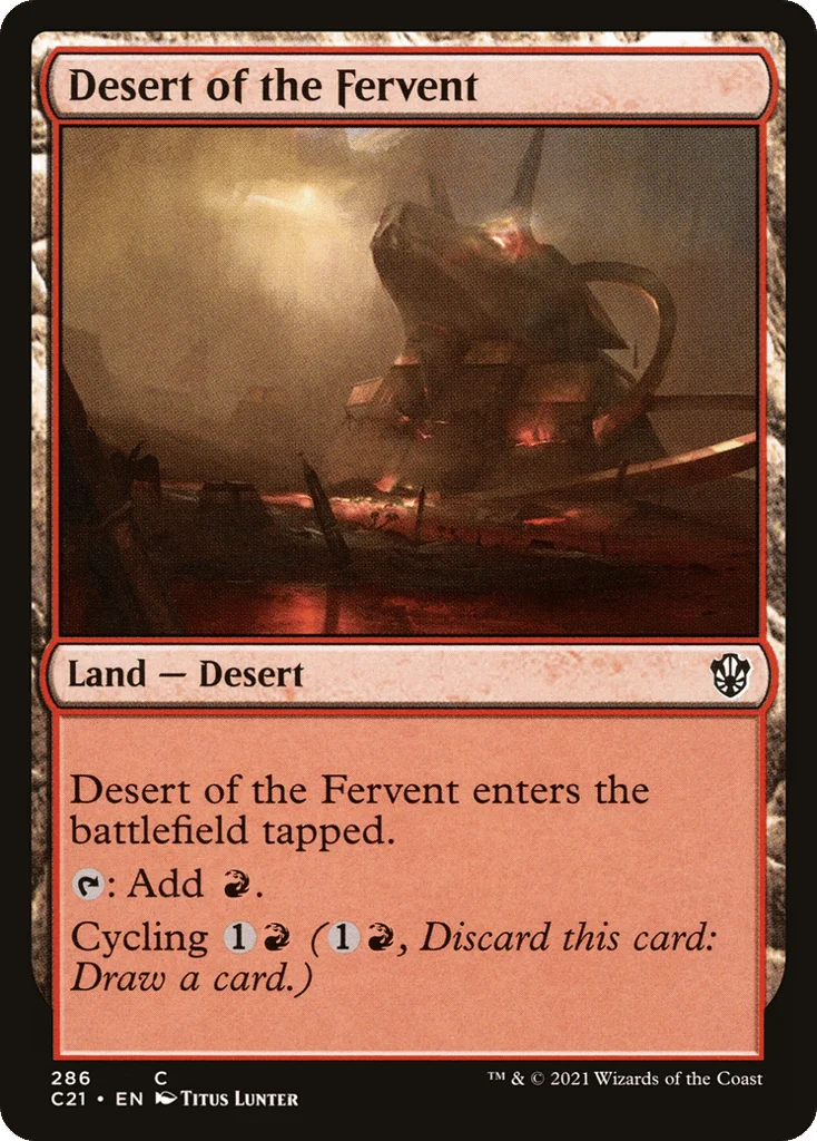 Desert of the Fervent · Commander 2021