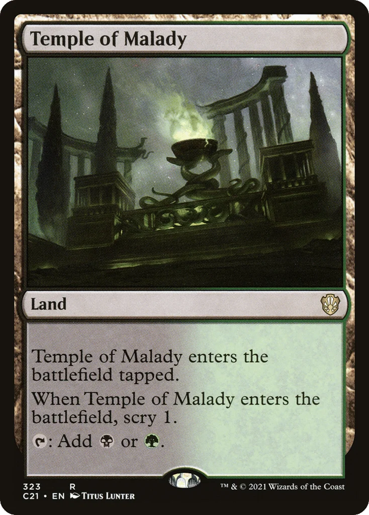Temple of Malady · Commander 2021