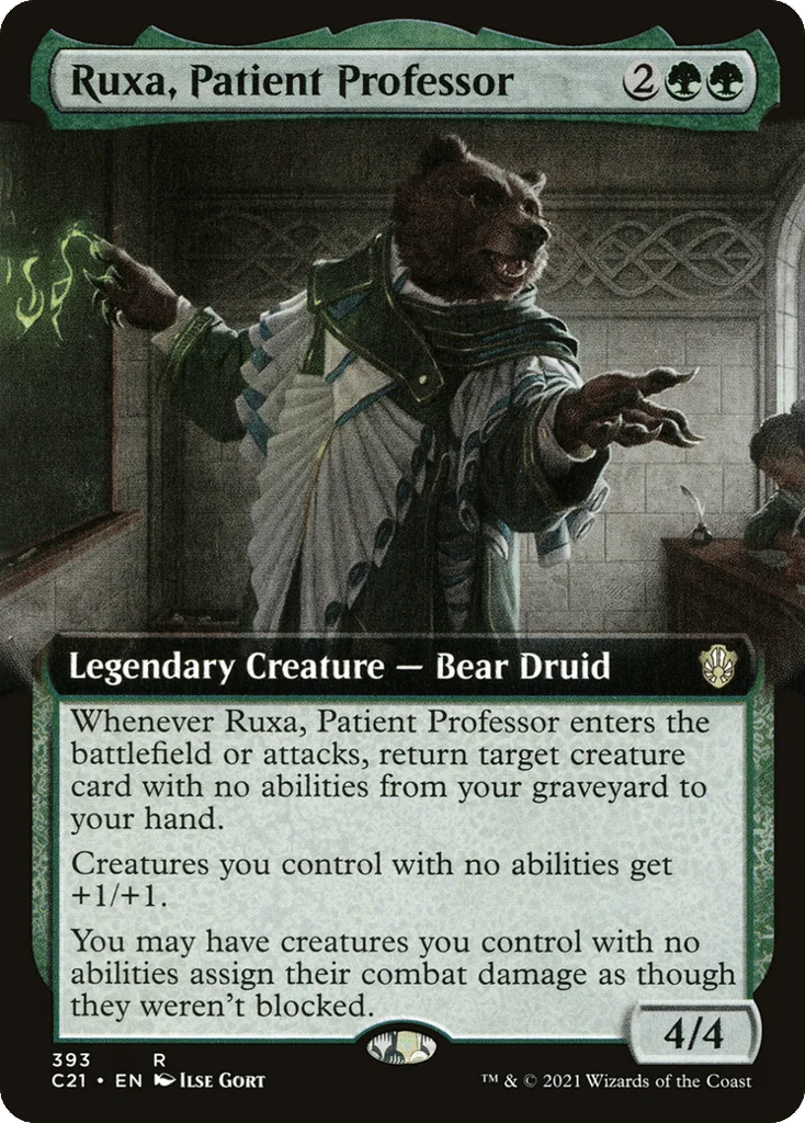 Ruxa, Patient Professor · Commander 2021