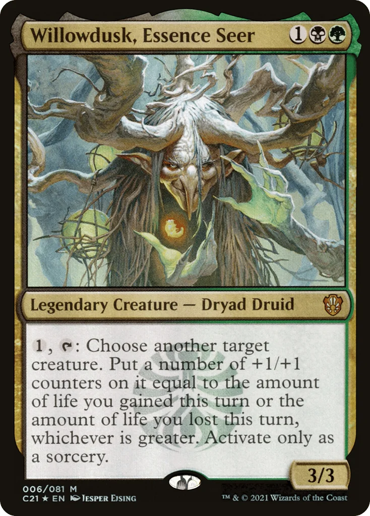 Willowdusk, Essence Seer · Commander 2021
