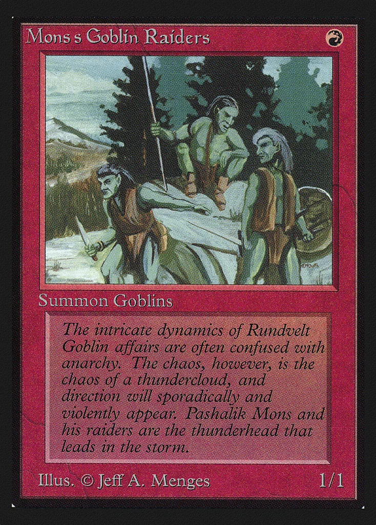 Mons's Goblin Raiders · Intl. Collectors' Edition