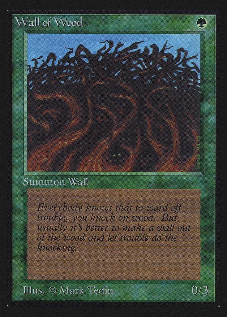 Wall of Wood · Intl. Collectors' Edition