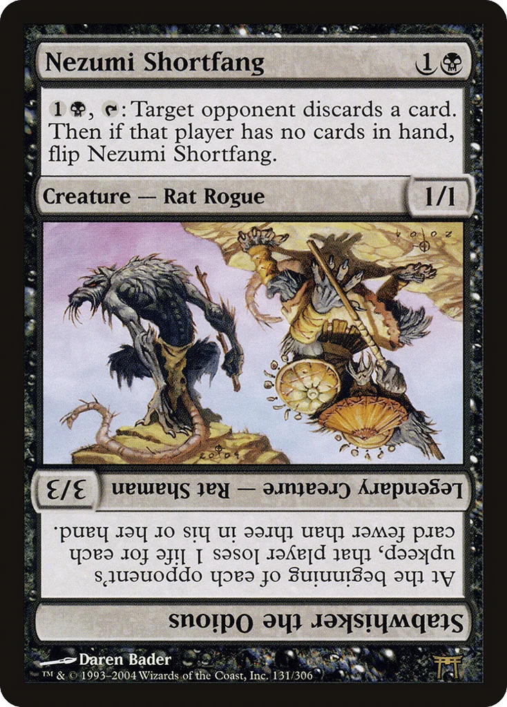 Nezumi Shortfang // Stabwhisker the Odious · Champions of Kamigawa