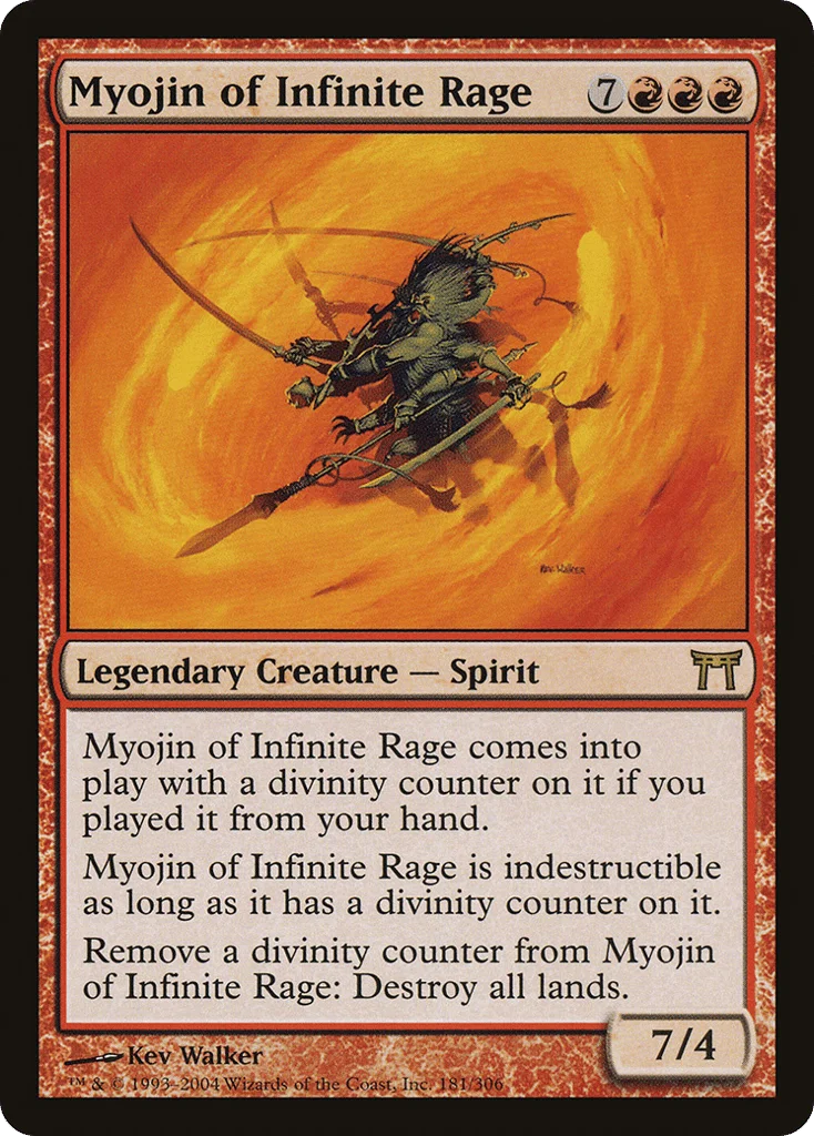 Myojin of Infinite Rage · Champions of Kamigawa