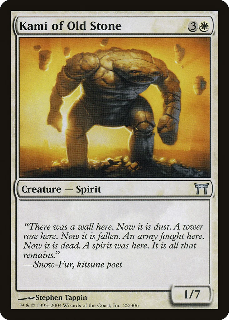 Kami of Old Stone · Champions of Kamigawa