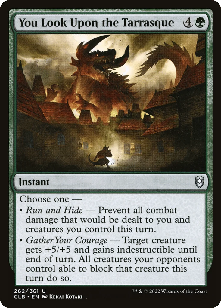 You Look Upon the Tarrasque · Commander Legends: Battle for Baldur's Gate