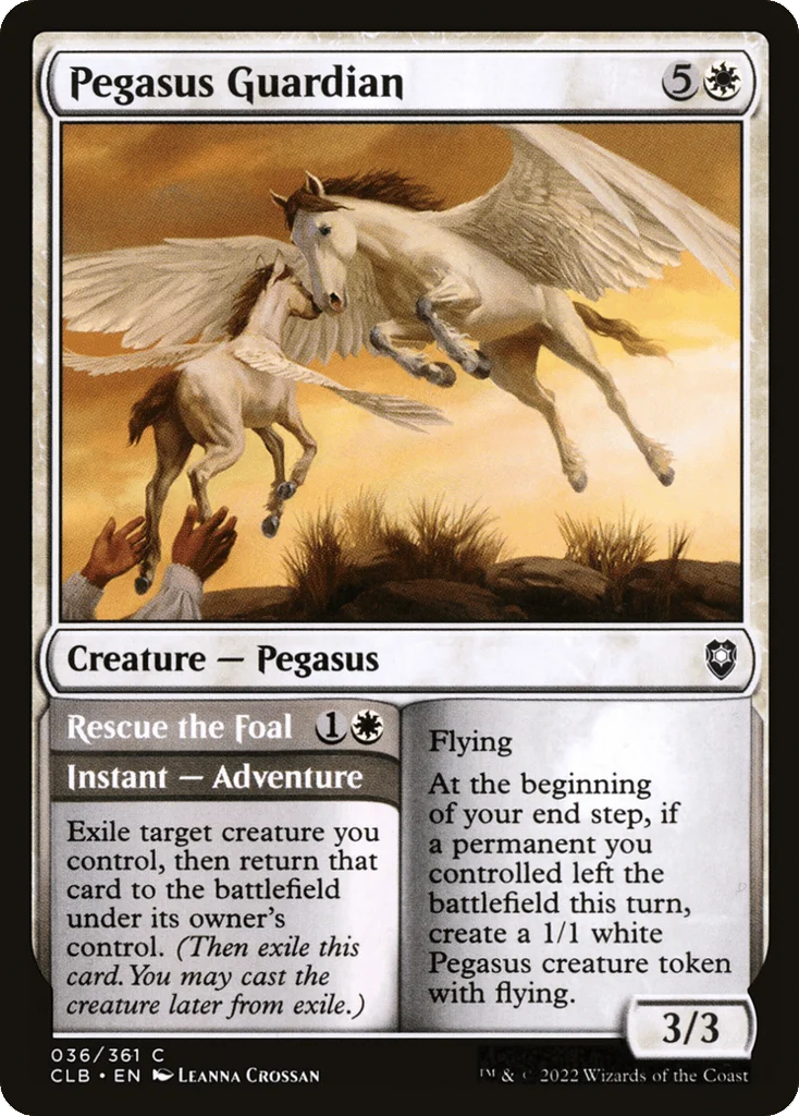 Pegasus Guardian // Rescue the Foal · Commander Legends: Battle for Baldur's Gate