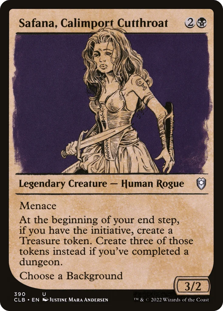 Safana, Calimport Cutthroat · Commander Legends: Battle for Baldur's Gate