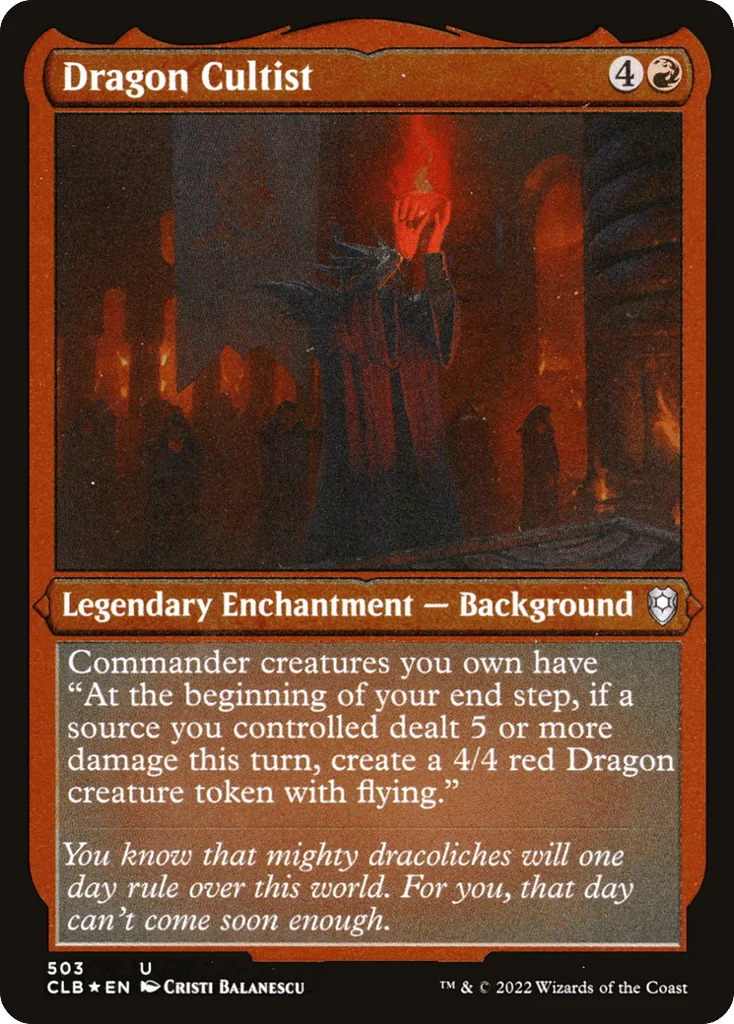Dragon Cultist · Commander Legends: Battle for Baldur's Gate