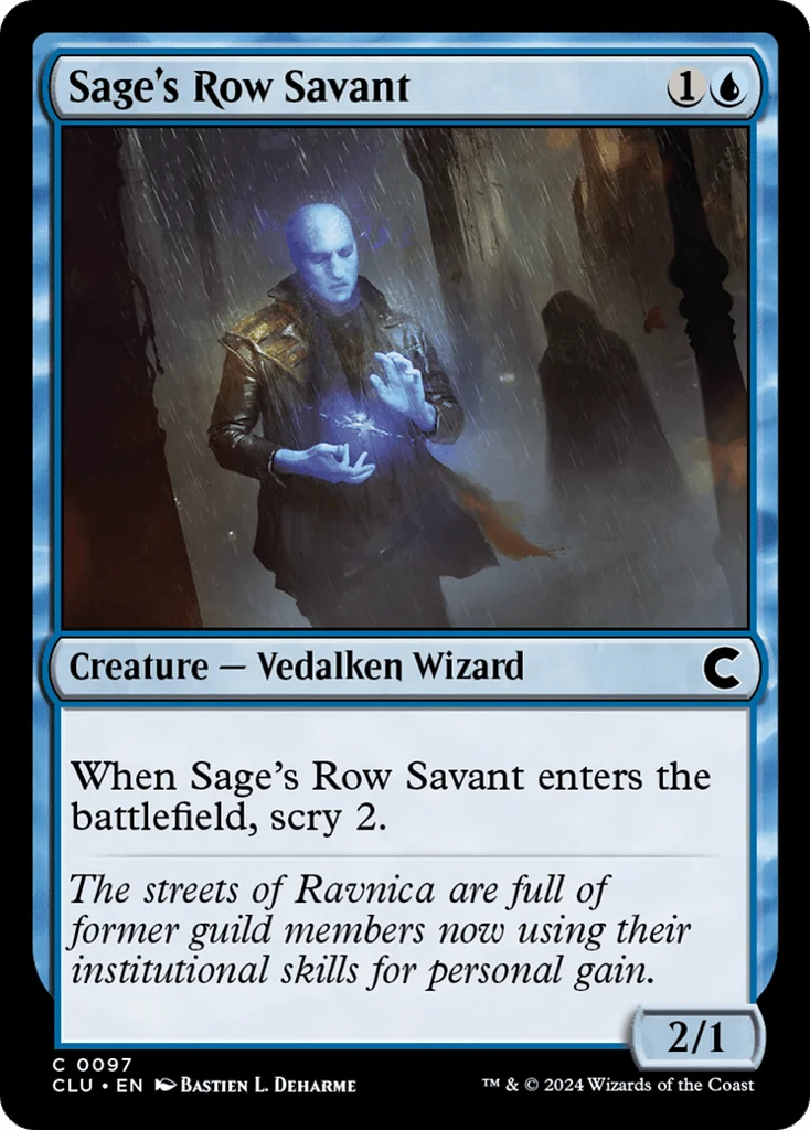 Sage's Row Savant · Ravnica: Clue Edition