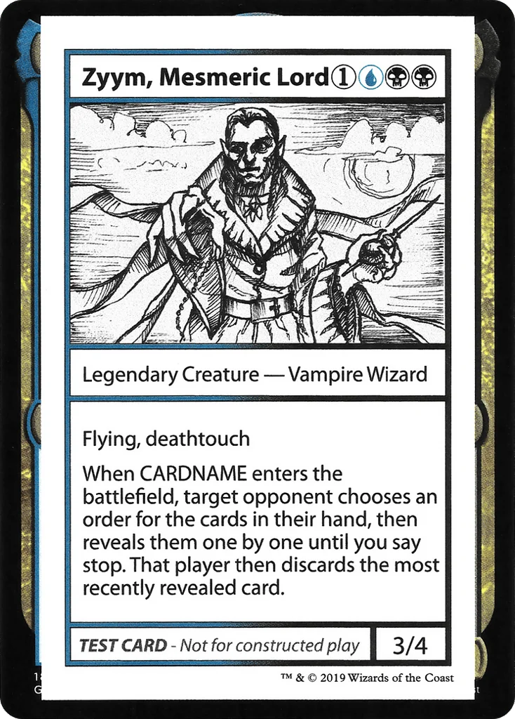 Zyym, Mesmeric Lord · Mystery Booster Playtest Cards 2021