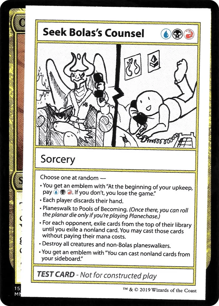 Seek Bolas's Counsel · Mystery Booster Playtest Cards 2021