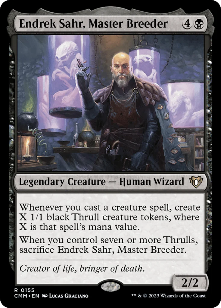 Endrek Sahr, Master Breeder · Commander Masters