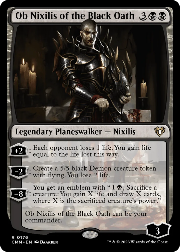 Ob Nixilis of the Black Oath · Commander Masters