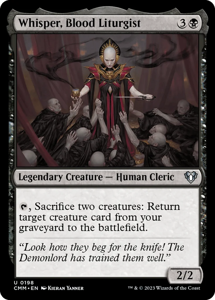 Whisper, Blood Liturgist · Commander Masters