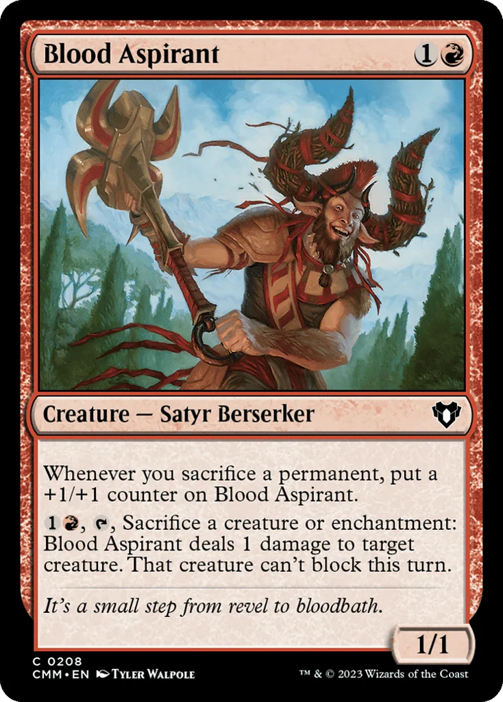 Blood Aspirant · Commander Masters