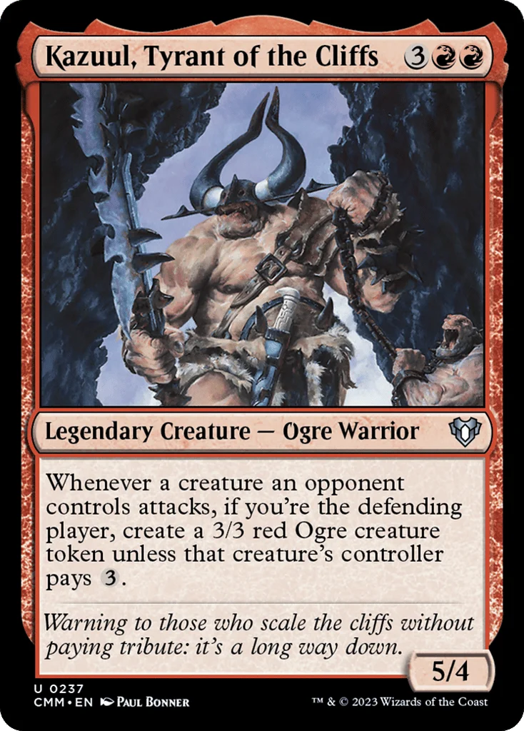 Kazuul, Tyrant of the Cliffs · Commander Masters