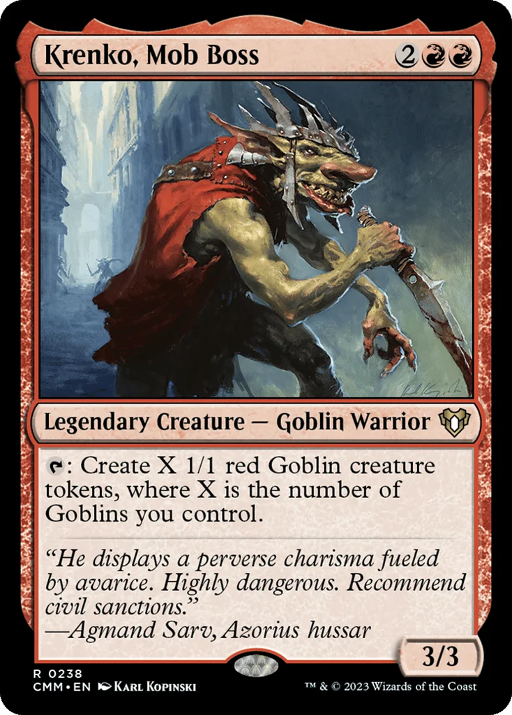 Krenko, Mob Boss · Commander Masters
