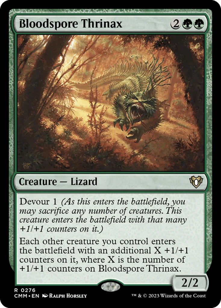 Bloodspore Thrinax · Commander Masters