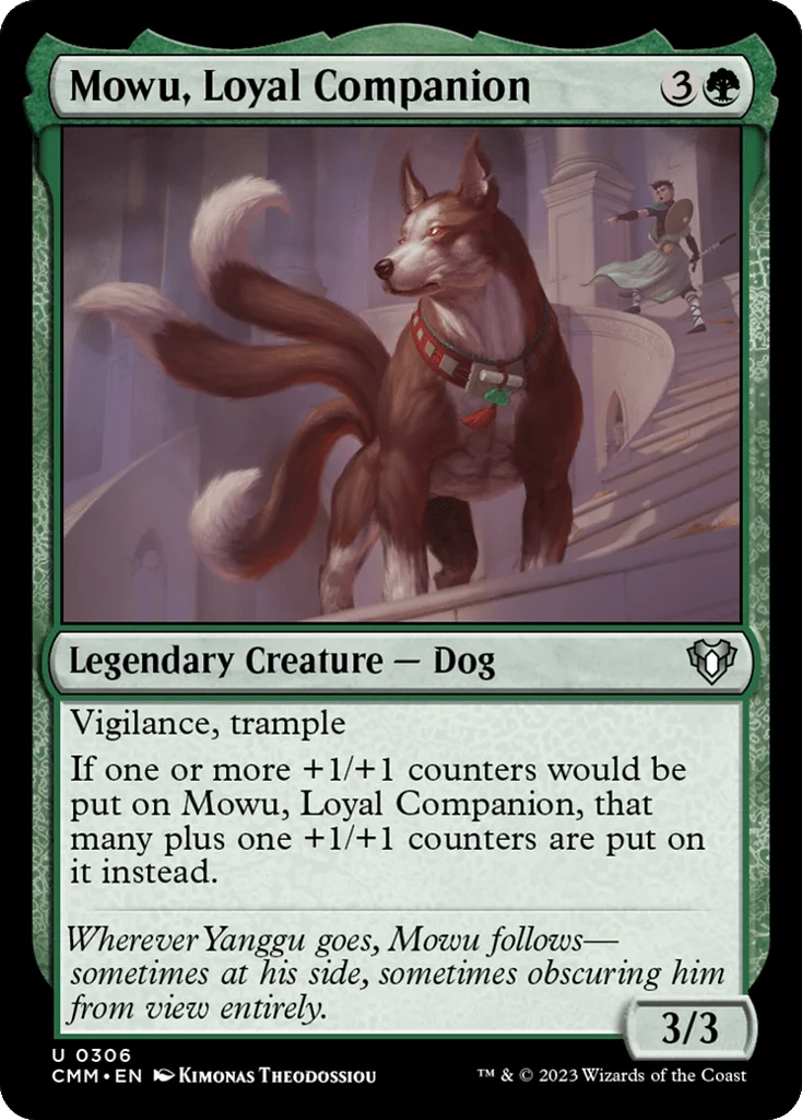 Mowu, Loyal Companion · Commander Masters