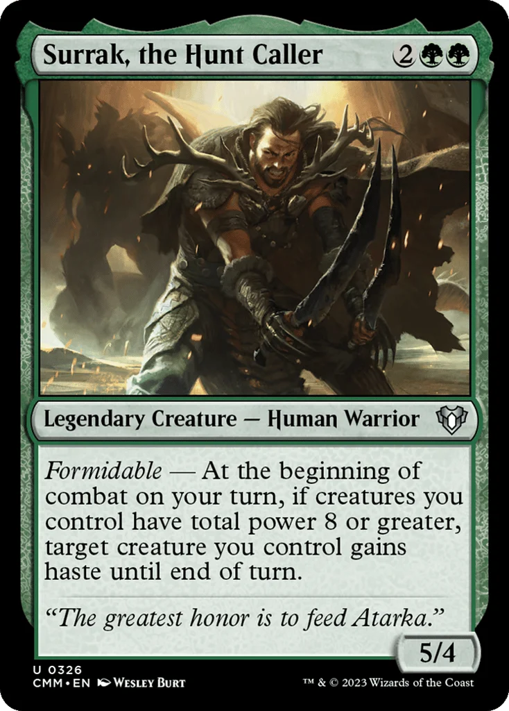 Surrak, the Hunt Caller · Commander Masters