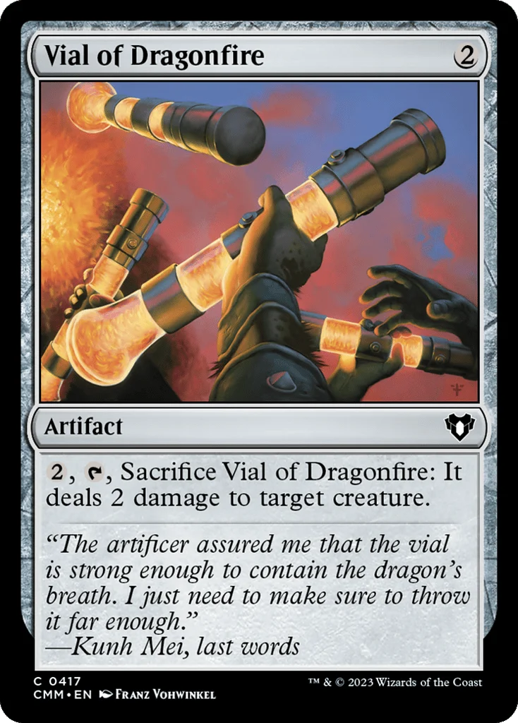 Vial of Dragonfire · Commander Masters