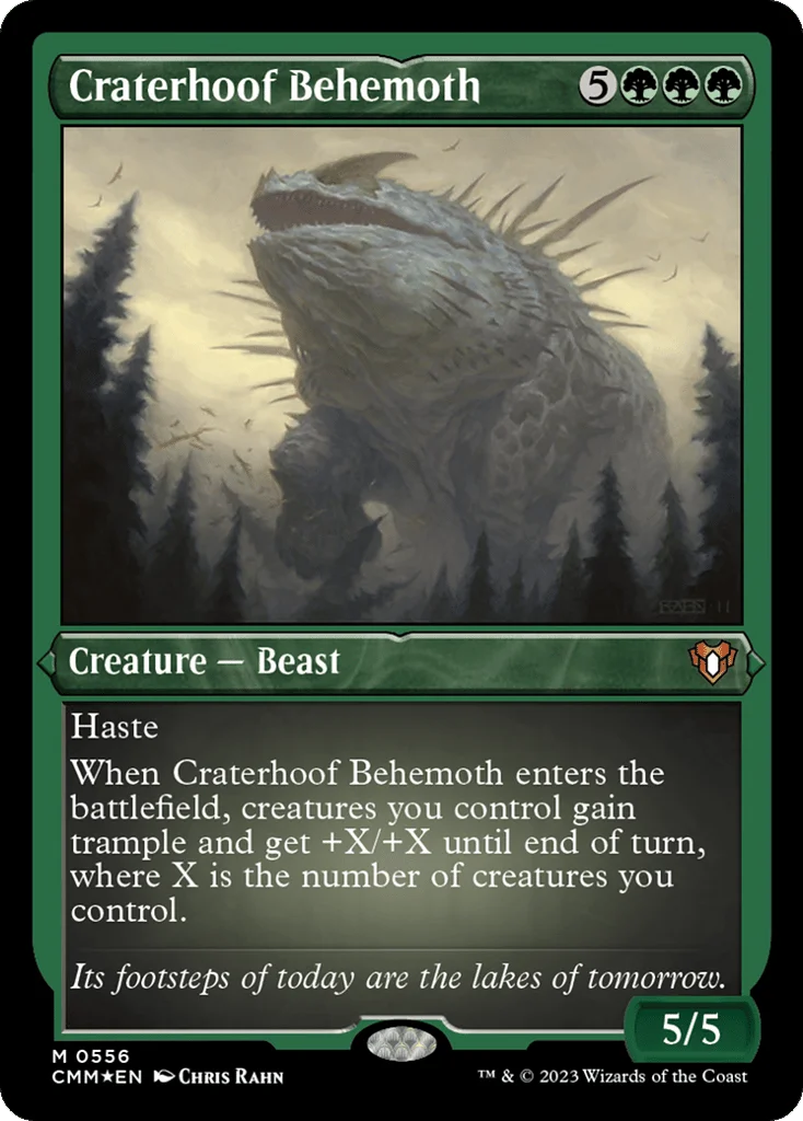 Craterhoof Behemoth · Commander Masters