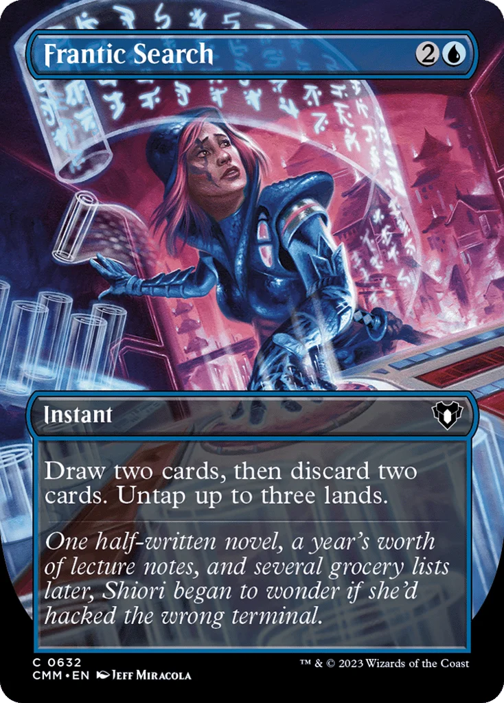 Frantic Search · Commander Masters