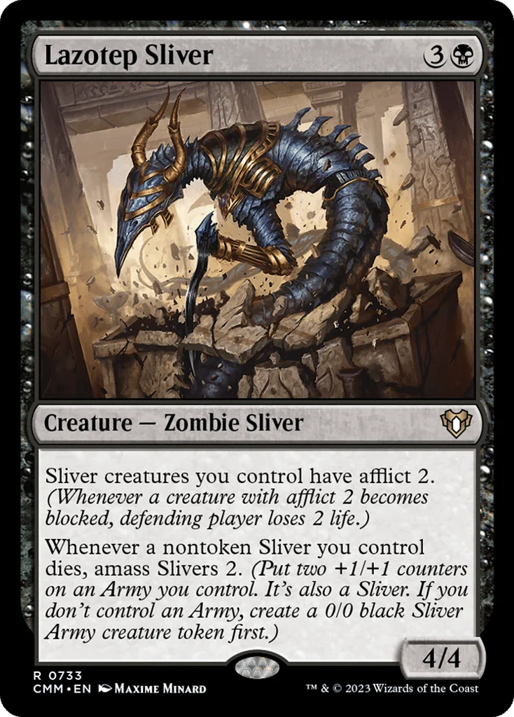 Lazotep Sliver · Commander Masters