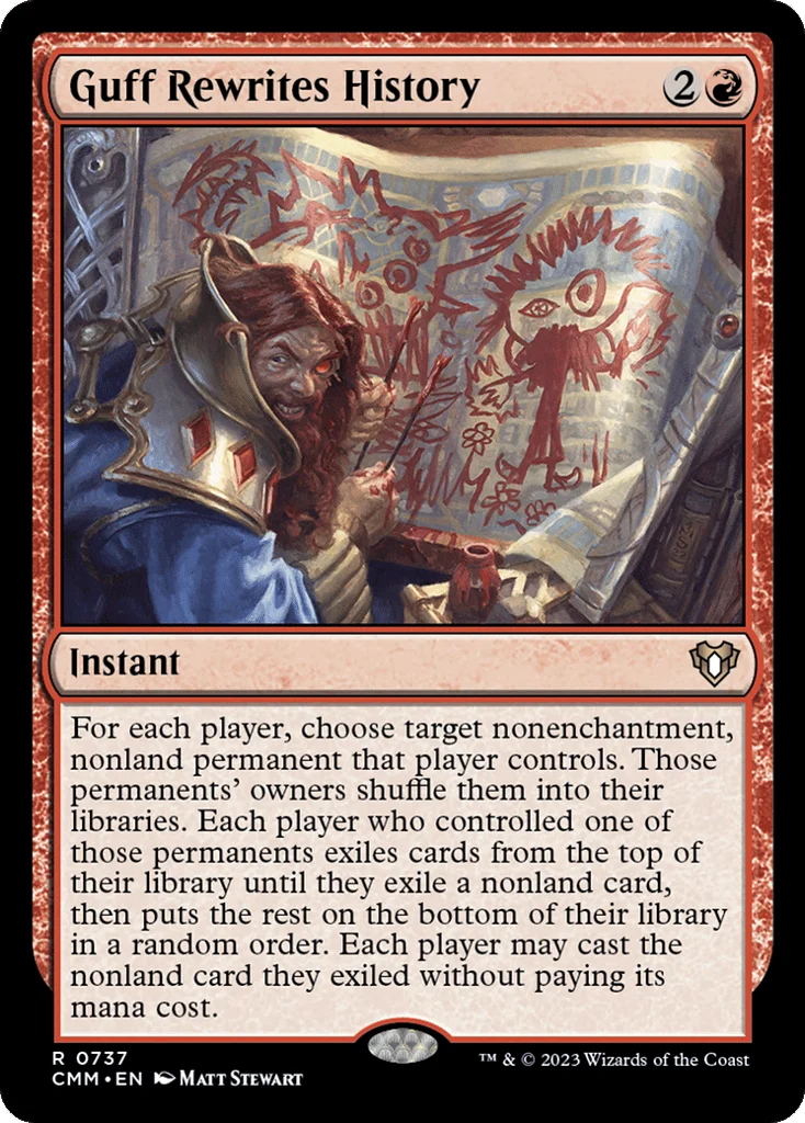 Guff Rewrites History · Commander Masters