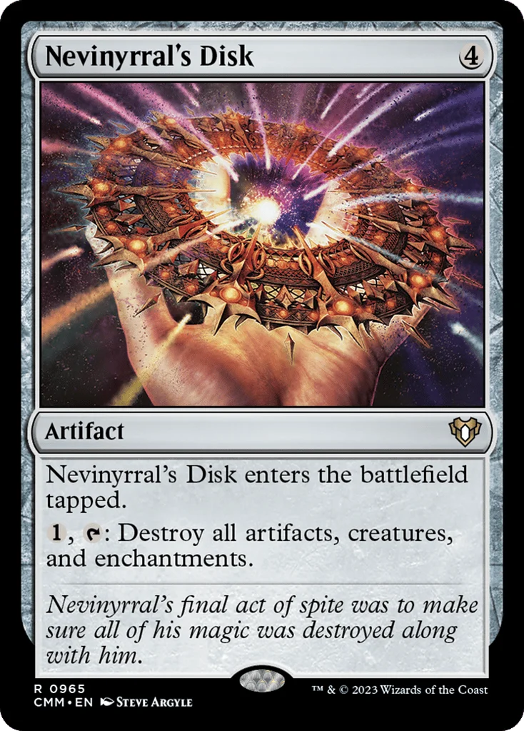 Nevinyrral's Disk · Commander Masters