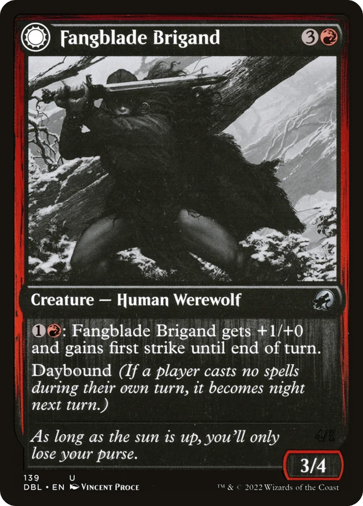 Fangblade Brigand // Fangblade Eviscerator · Innistrad: Double Feature