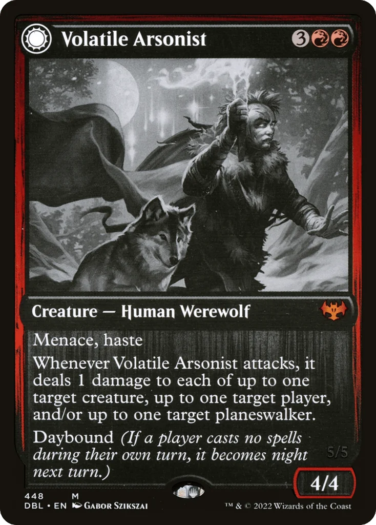 Volatile Arsonist // Dire-Strain Anarchist · Innistrad: Double Feature