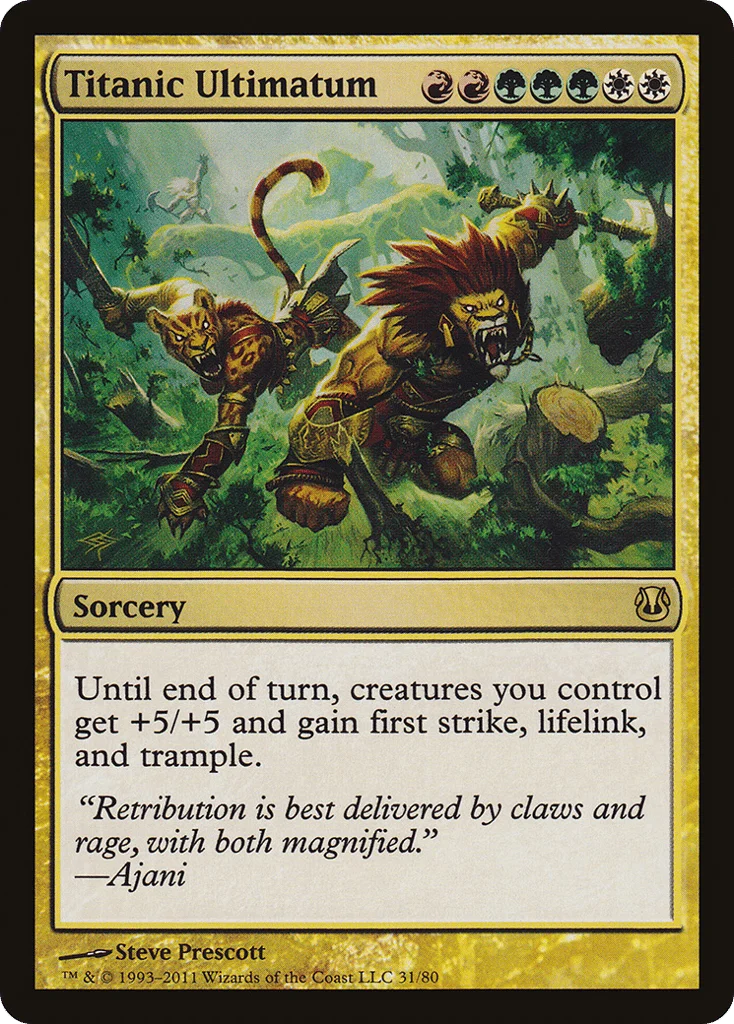 Titanic Ultimatum · Duel Decks: Ajani vs. Nicol Bolas
