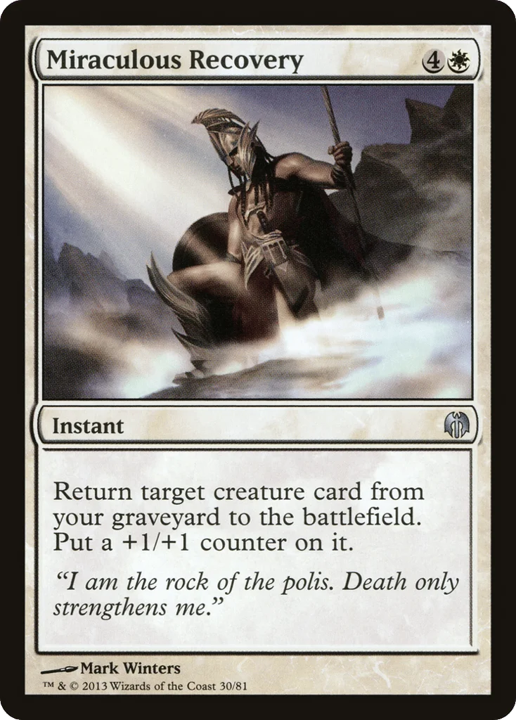 Miraculous Recovery · Duel Decks: Heroes vs. Monsters