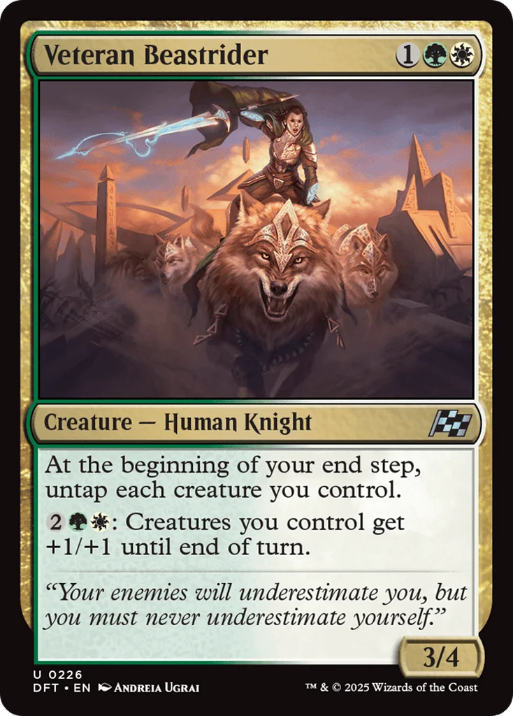 Veteran Beastrider · Aetherdrift