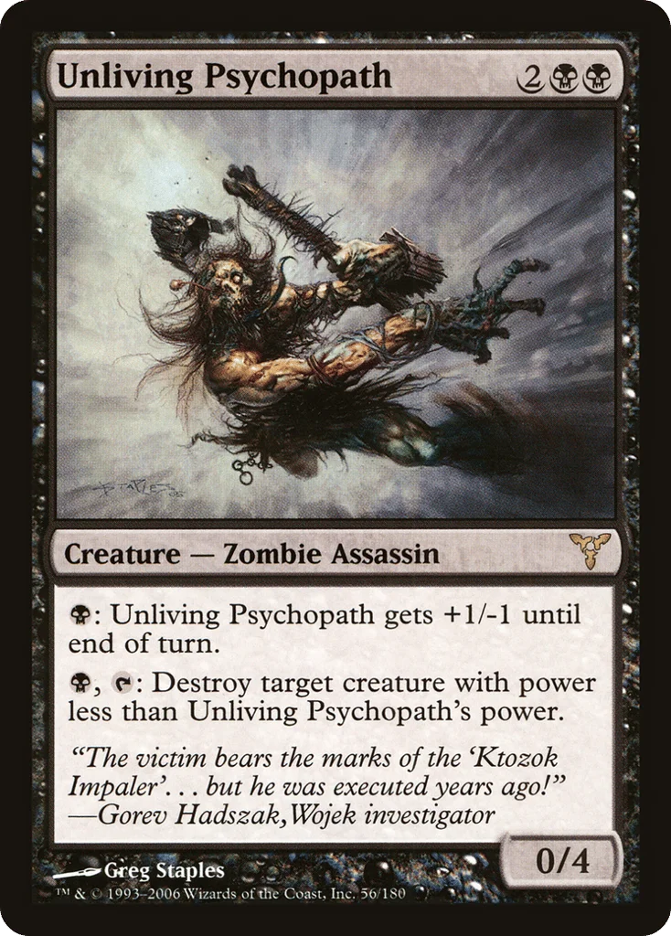 Unliving Psychopath · Dissension