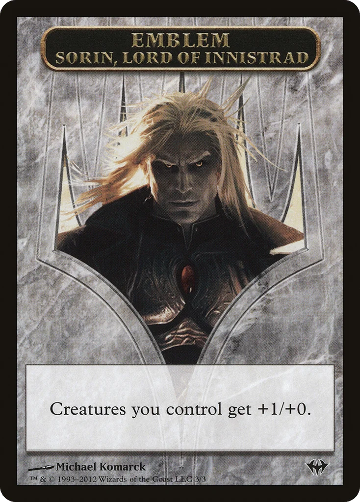 Sorin, Lord of Innistrad Emblem · Dark Ascension