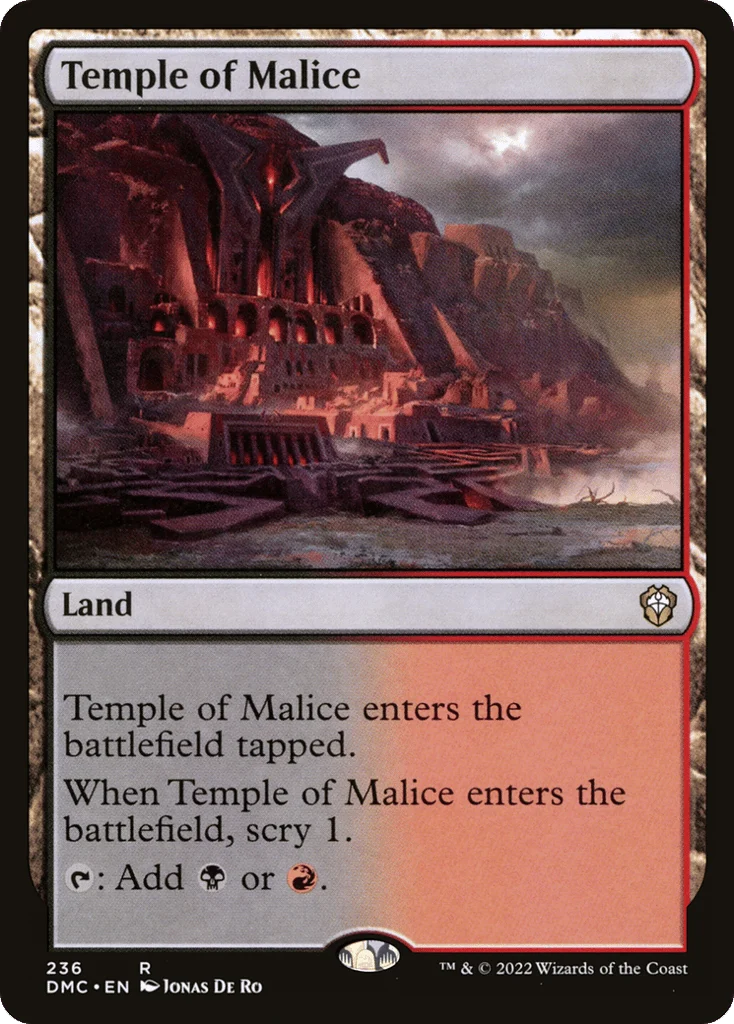 Temple of Malice · Dominaria United Commander