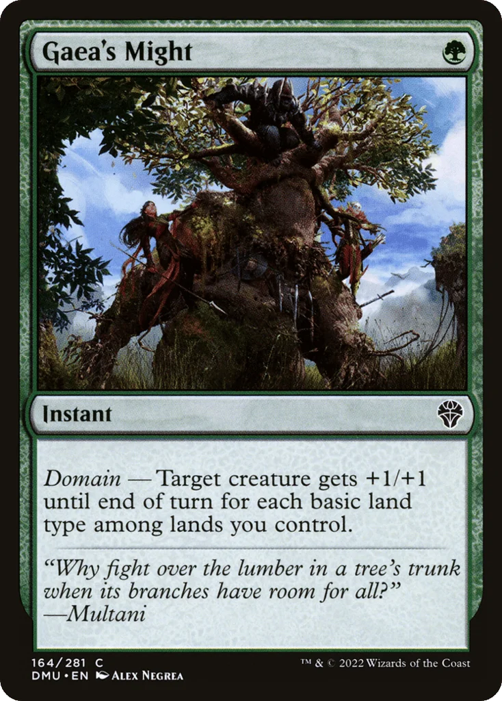 Gaea's Might · Dominaria United