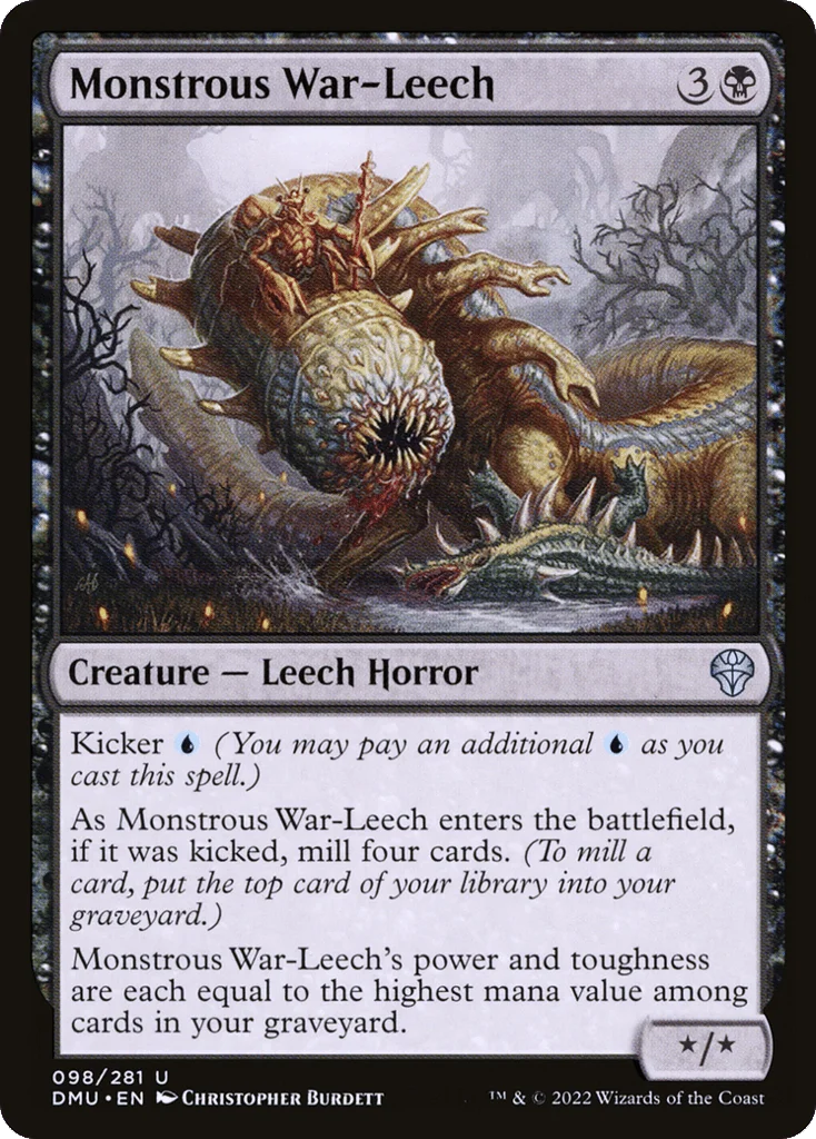 Monstrous War-Leech · Dominaria United