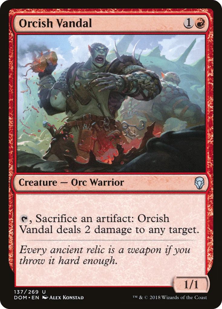 Orcish Vandal · Dominaria
