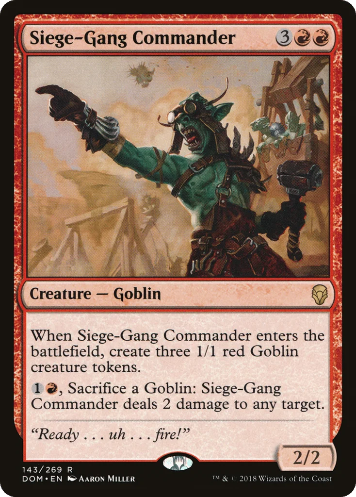 Siege-Gang Commander · Dominaria