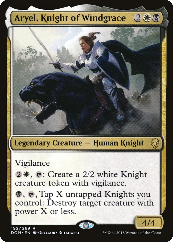 Aryel, Knight of Windgrace · Dominaria