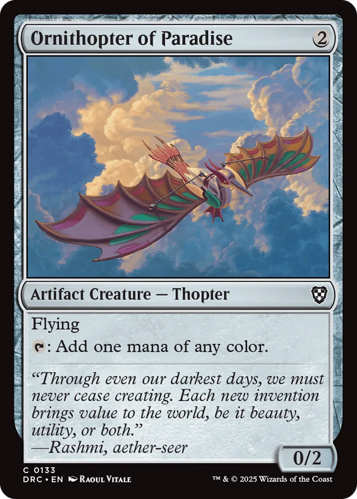 Ornithopter of Paradise · Aetherdrift Commander