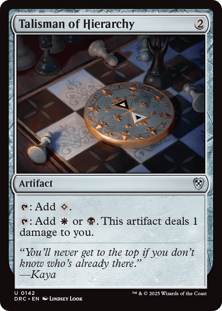Talisman of Hierarchy · Aetherdrift Commander